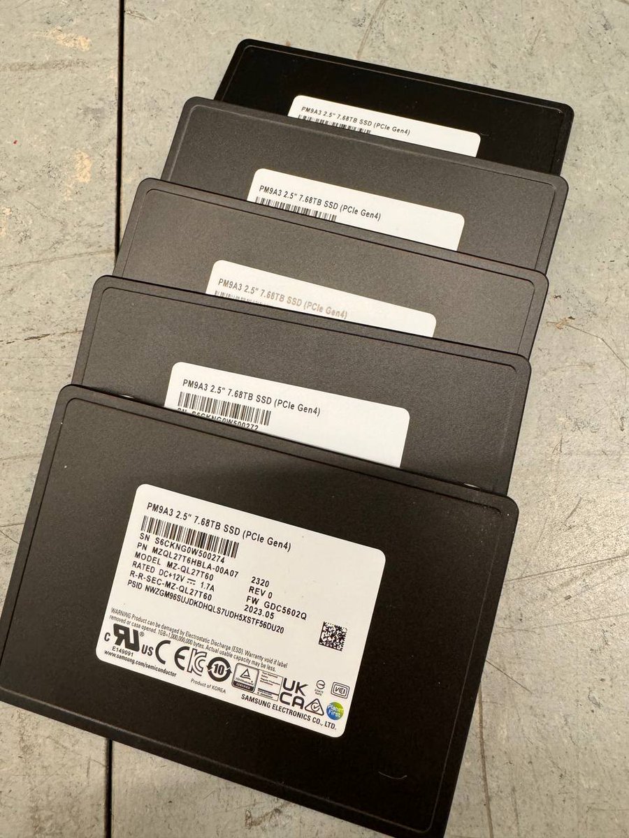 Über 17 TB Daten habt ihr bereits zu uns migriert, gestreut auf über 665 Bestellungen.

Da freut sich unser CEPH Cluster natürlich über ein Storage Upgrade von 38,3 TB NVME SSD Speicher.