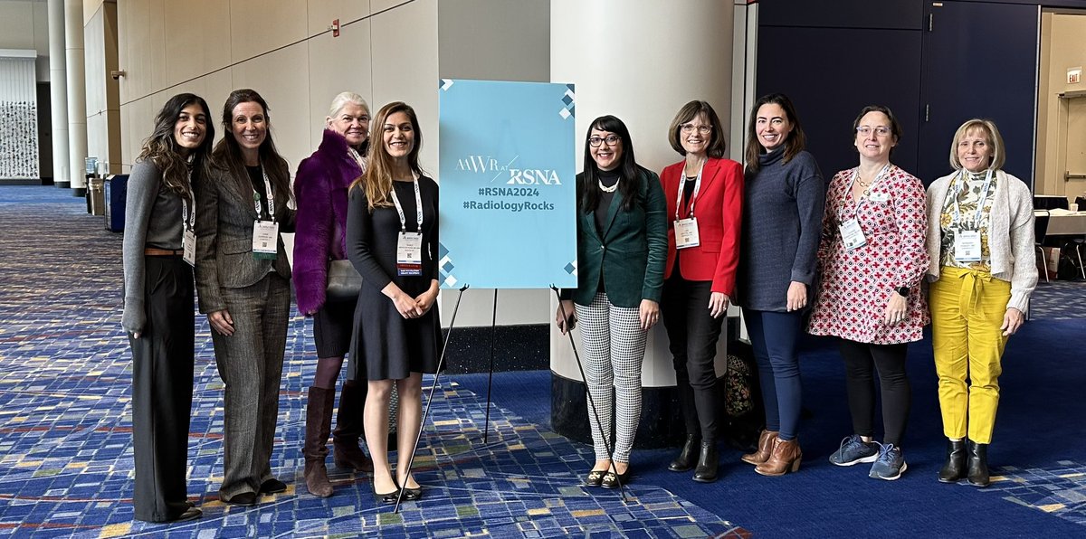 Wonderful to get so many AAWR board members together in person at RSNA!