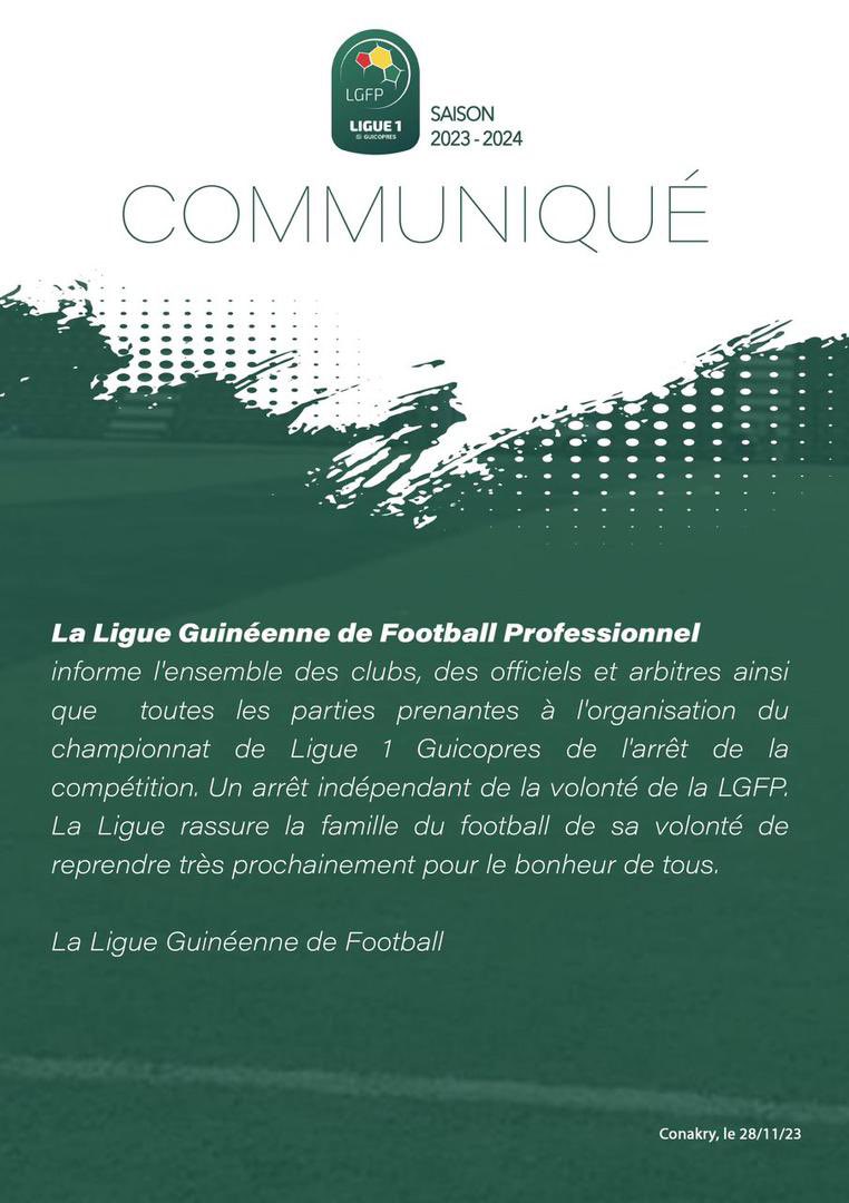 Ligue Guinéenne de Football Professionnel tweet media