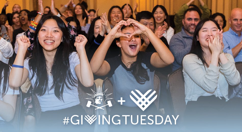 Happy #GivingTuesday 💙, Empire Fam! This year, we impacted 1️⃣4️⃣7️⃣5️⃣ students through two online and two in-person competitions. 
THANK YOU for an incredible year! Your generosity made it all possible. 🥰To make a tax deductible donation online, visit: empiremocktrial.org/give