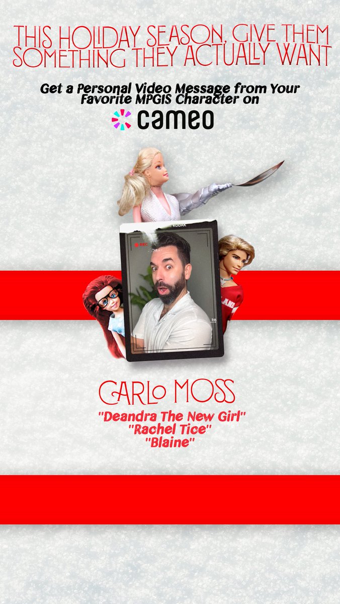 CarloMoss's tweet image. This holiday season, give them the gift they really want: a personalized pre-poop pep talk from Deandra! That’s right, I’m on Cameo, and today only, it’s 20% off!
cameo.com/carlomoss