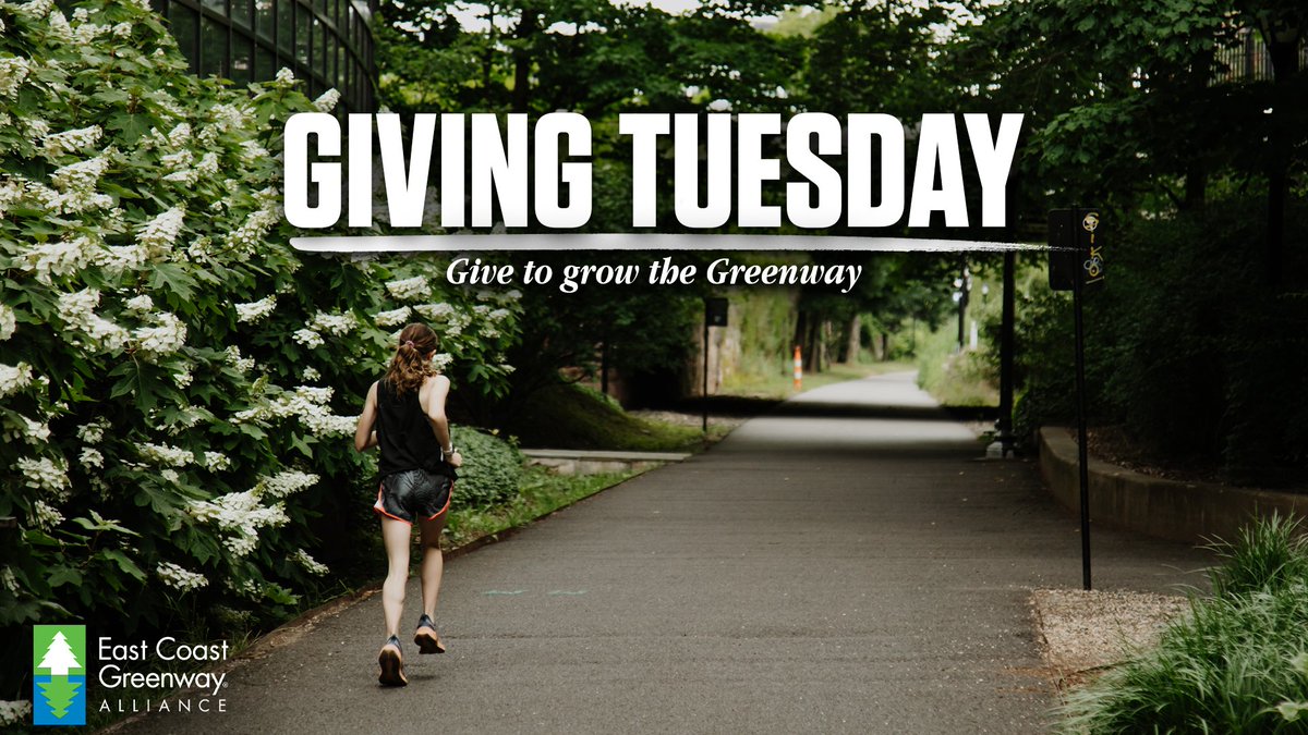 Your support of the East Coast Greenway Alliance will make transformative progress possible - and today each gift is doubled! 

Help us reach our #GivingTuesday $10,000 match and grow the Greenway ➡️ support.greenway.org/a/donation