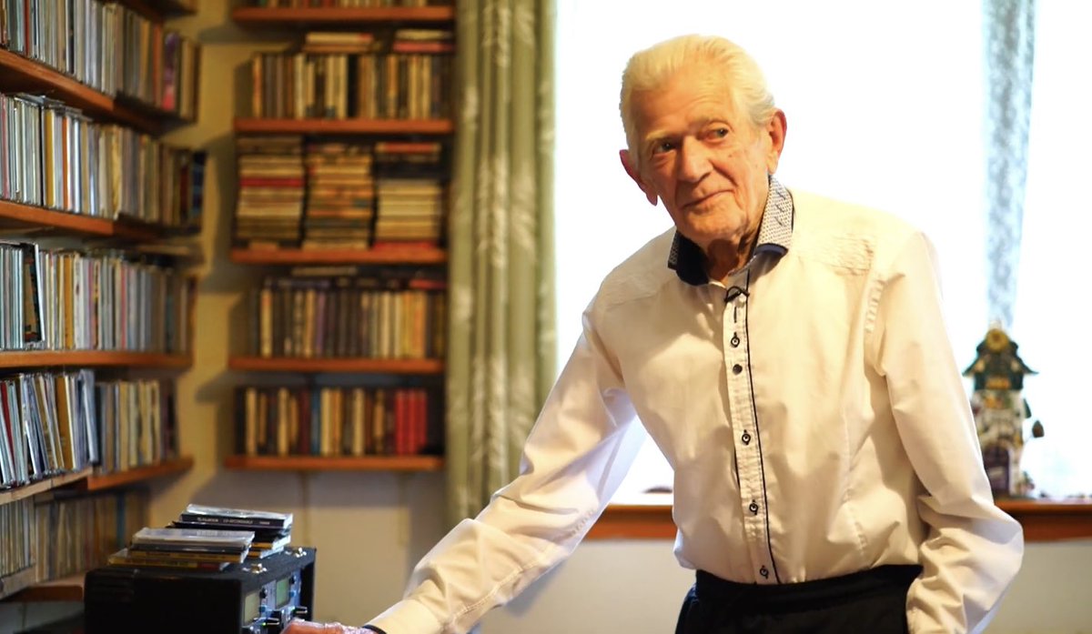 Sad to hear that Channel Islands legend Roger Peters, known only as DJ Silver Fox, has died. He’d been spinning records on Sark for over 60 years. In 2021 cameraman Tom Coule and I went to meet him as part of my “Island Lives” series. What a character. RIP youtu.be/jdvaFN3uAh0?si…