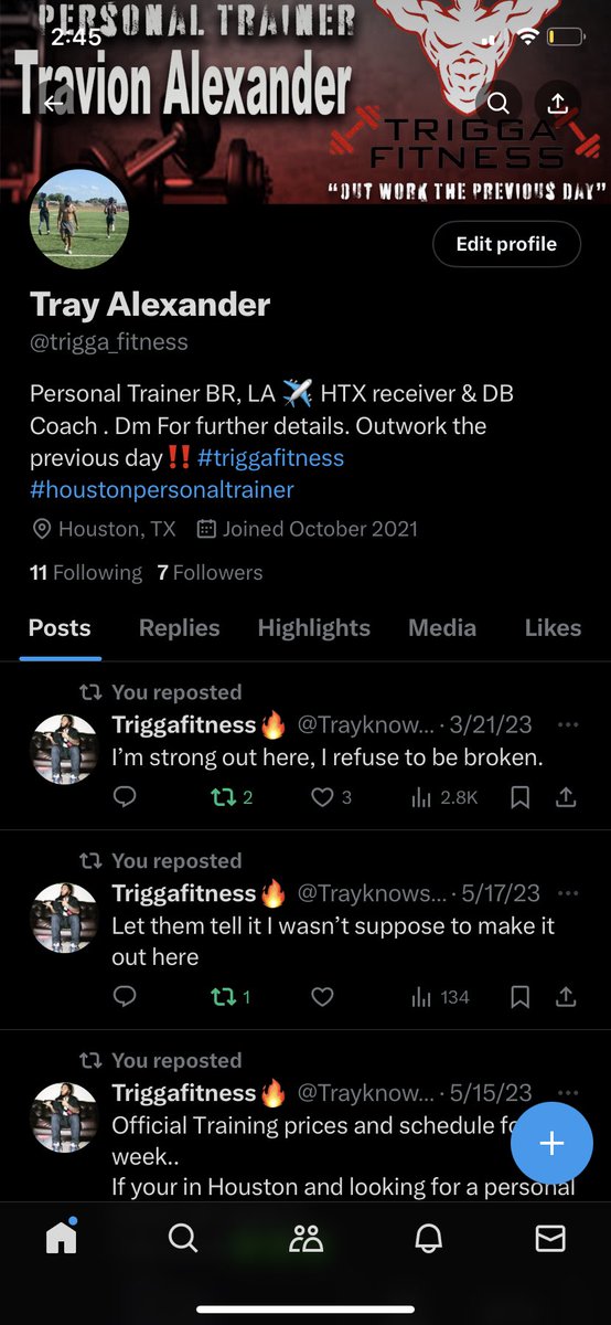 TriggaRouteLab's tweet photo. Follow my new Twitter for all training purposes this page will be deactivated soon so pls follow this page for me Let’s GEtRite #triggafitness https://t.co/23PWDeX1ft
