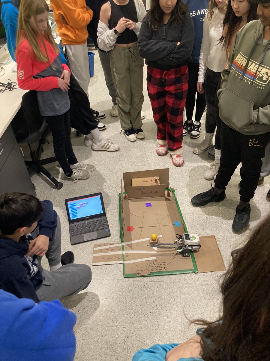 A busy day in the <a href="/WPSEisenhower/">Eisenhower Middle School</a> STEM Lab. 7th Grade Robotics game design sharing and 6th grade Rubber band powered car race day! <a href="/wyckoffschools/">wyckoff schools</a>