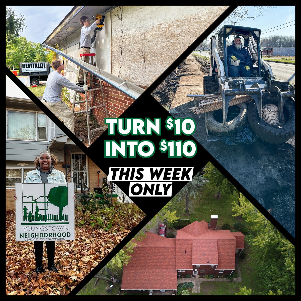 Every donation of $10 or more made to our agency fund gets us an extra $100 from Community Foundation of the Mahoning Valley through 12/3/23! Each gift helps us ensure that we’re able to REVITALIZE Youngstown!
Donate today at bit.ly/yndcfund
#REVITALIZE #GivingTuesday