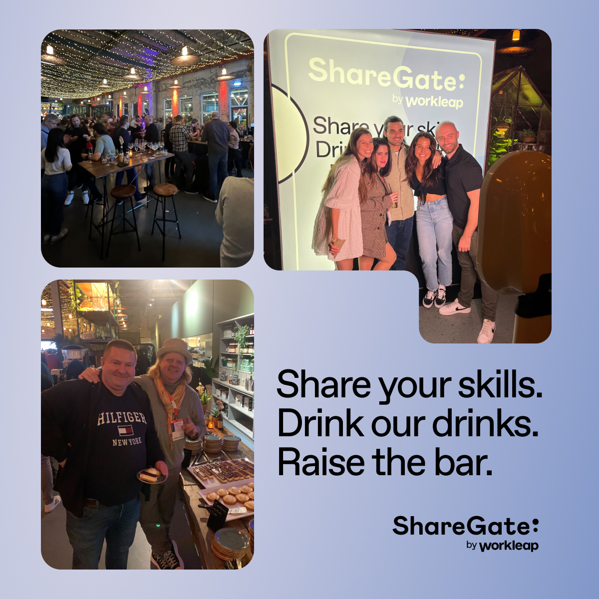 sharegatetools's tweet image. Happy to be back at #ESPC and throw our much awaited ShareGate party! We aimed high to offer you a great experience, it&apos;s the ShareGate way to give our best to IT pros. Clients, partners, and friends: share your skills, drink our drinks, and let&apos;s raise the bar together!