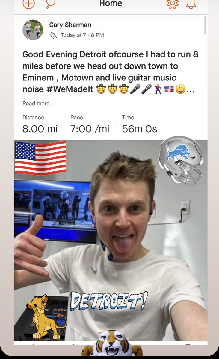 gsharman's tweet image. Good Evening Detroit …ofcourse I had to run 8 miles post Flight … before we head out down town to Eminem , Motown and live guitar music noise #WeMadeIt 🤠🤠🤠🎤🎤🕺🇺🇸😃🏃🇺🇸 ❤️🙏 #Gazs23AmericanTour #BeliveInYou ✌️🇺🇸✈️🇺🇸✈️ 🚂 🚎