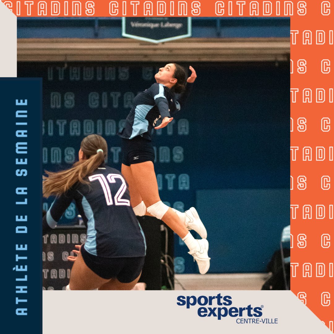 📣🚹Julien Desrochers, cheerleading, et 🏐🚺Anica Pineault, volleyball féminin, sont nos athlètes de la semaine chez les Citadins. #goCitadins #cheerleading #volleyball
