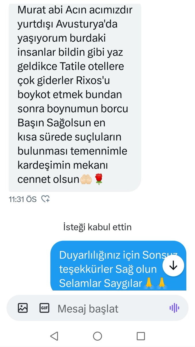 muratoras's tweet photo. Bu kardeşimiz de Avrupadan sesimizi acımızı duyanlardan 🙏🏼RİXOS otel sahibi Fettah Tamince Sana "Oğlumun Cinayetini Örtbas ettirmeye çalışmakla seni tüm Dünyaya tanıtacağım" derken şaka yapmıyordum❗ https://t.co/2fZsnOuwkL