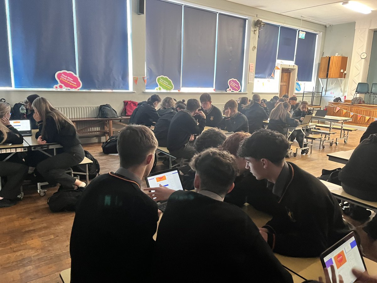 TY students had their quiz today for #ThinkLanguages week. Great excitement all round! <a href="/ccn_school/">Coláiste an Chroí Naofa</a>