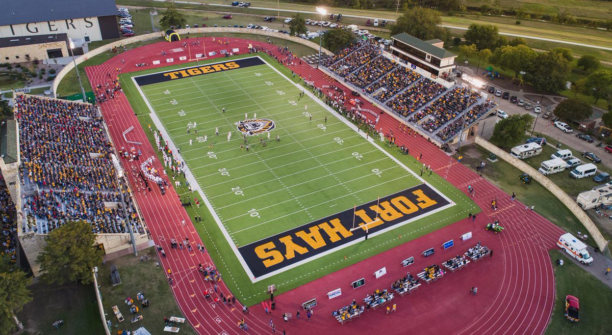 After a great visit and talk with Coach Harris from FHSU, I’m blessed to announce that I’ve received an offer to @FHSUFootball! @HCFHSUFB @JeffSchibi @1heem8
