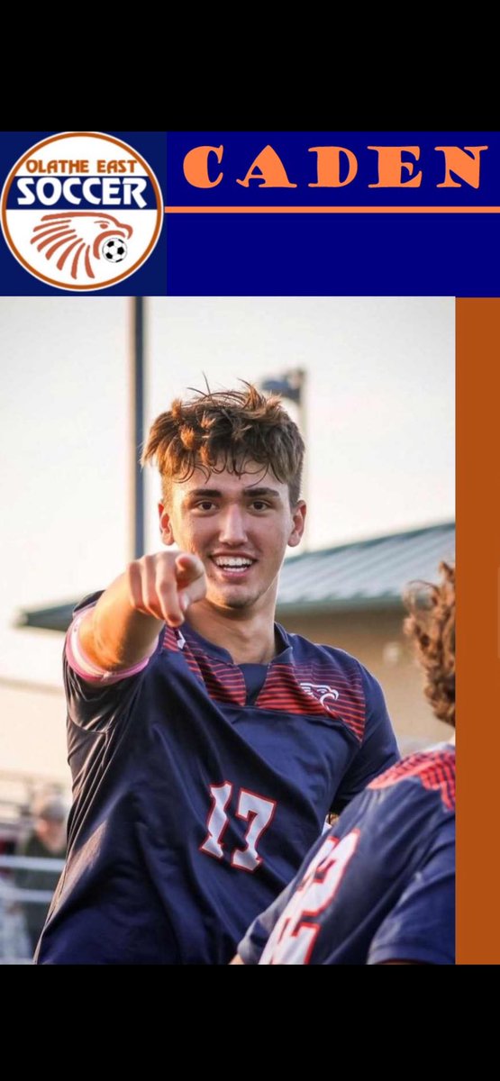 Caden Pfeil 1st Team All State Defender. <a href="/OEastAthletics/">Olathe East Athletics</a> <a href="/caden_pfeil/">Caden Pfeil</a>