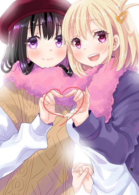#再掲したらフォロワーが増えるらしい #リコリコふたりの私服毎回可愛い(*'ω`*) 