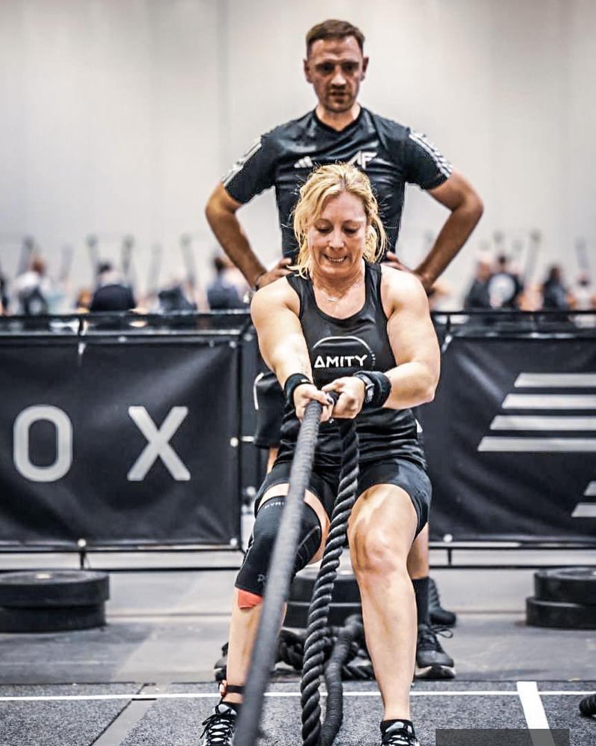 AndyFoster5's tweet image. My amazing wife Dawn in action at Hyrox London. So proud but don’t mess!!!!!