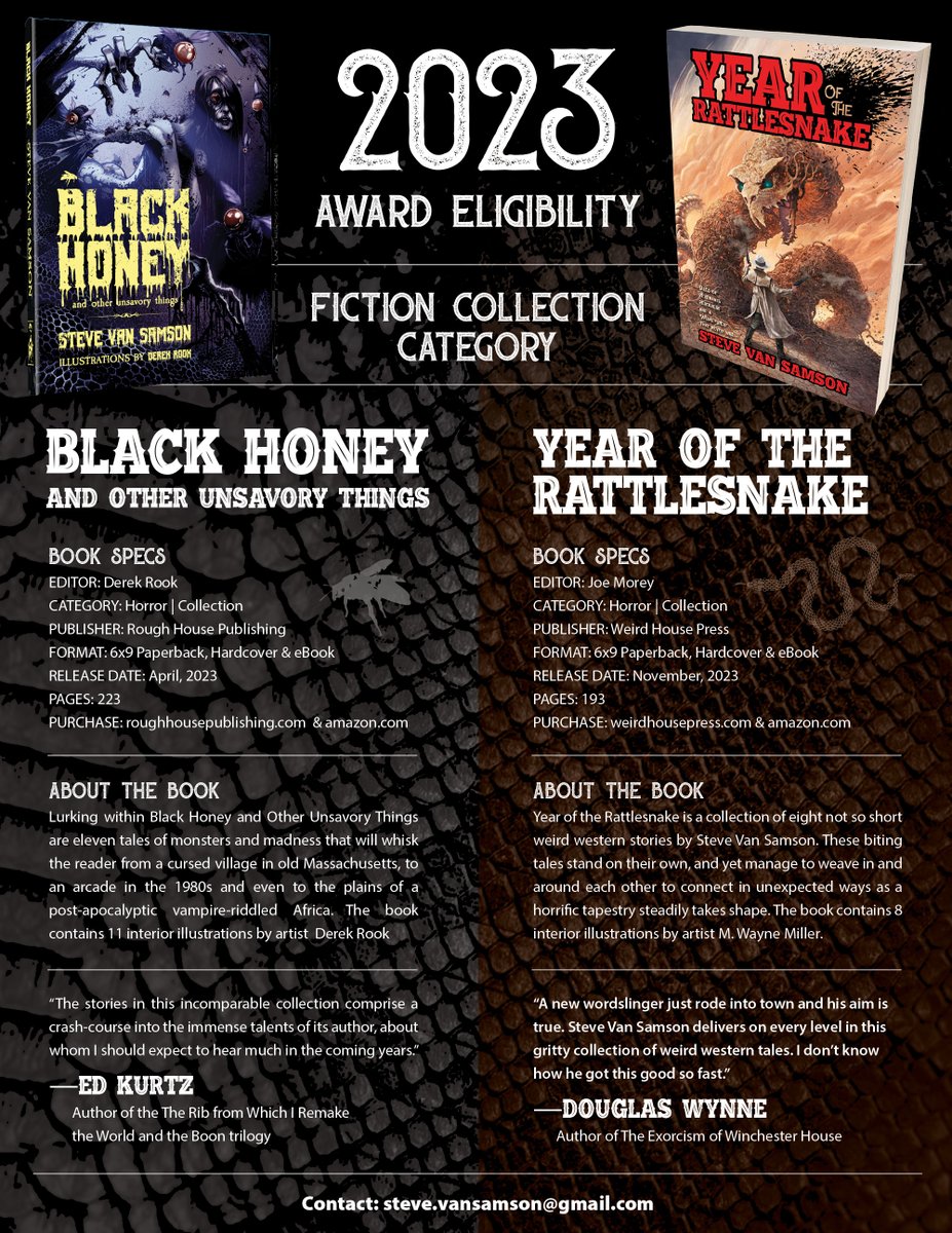 Steve Van Samson~Preorder YEAR OF THE RATTLESNAKE! tweet media