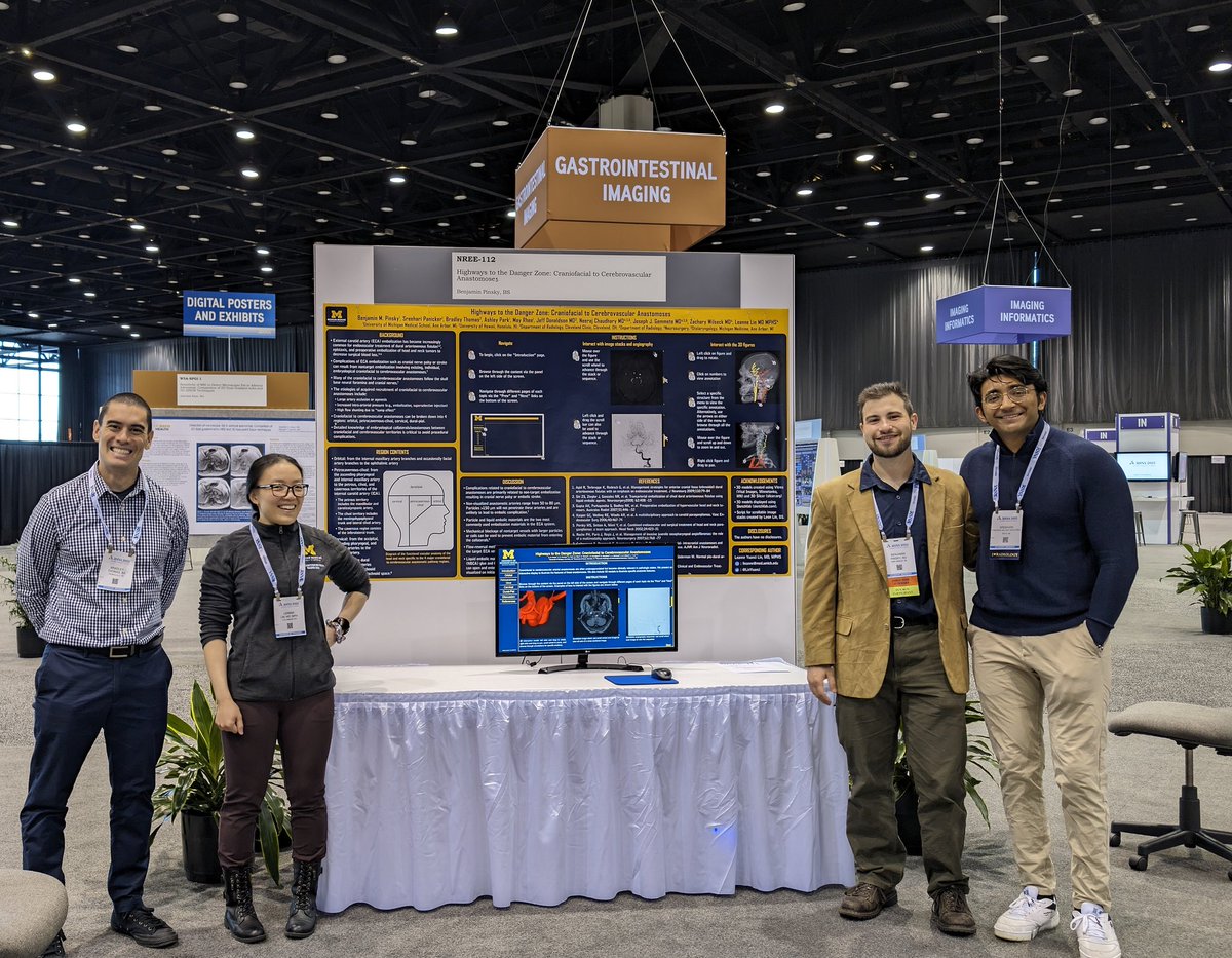 Sreehari Panicker (@bourgeoisree) on Twitter photo If you're at #RSNA2023, come by the Neuroradiology section at the learning center to check out our exhibit "HIGHWAY TO THE DANGER ZONE"
We got <a href="/BenjaminMPinsky/">Benjamin Pinsky</a> at the helm with all-star support and guidance from <a href="/LinYuanci/">Leanne Yuanci Lin</a> <a href="/ZWilseckMD/">Zachary Wilseck</a> <a href="/NIR_ChaudharyMD/">Neeraj Chaudhary</a> and <a href="/joeyg132513/">joseph gemmete</a> ! If you're at #RSNA2023, come by the Neuroradiology section at the learning center to check out our exhibit "HIGHWAY TO THE DANGER ZONE"
We got <a href="/BenjaminMPinsky/">Benjamin Pinsky</a> at the helm with all-star support and guidance from <a href="/LinYuanci/">Leanne Yuanci Lin</a> <a href="/ZWilseckMD/">Zachary Wilseck</a> <a href="/NIR_ChaudharyMD/">Neeraj Chaudhary</a> and <a href="/joeyg132513/">joseph gemmete</a> !