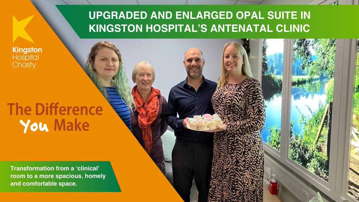 KHFTCharity's tweet photo. Thanks to fundraising efforts, the quiet room on the Kingston Hospital maternity unitβs antenatal clinic was refurbished to include new flooring and lighting plus an LED illuminated wall panel to provide a more homely space for families who may need it. #thedifferenceyoumake https://t.co/ysj8MxbZhW