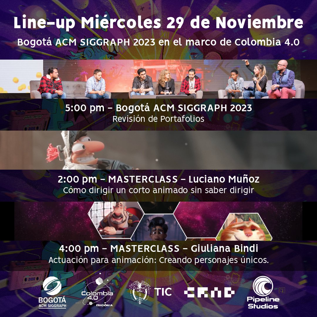 Mañana es el día. Aquí esta la agenda del primer día para que te programes! 
Comenta cual es la que más quieres ver. Nos vemos mañana en Corferias dentro del marco de @Col4punto0