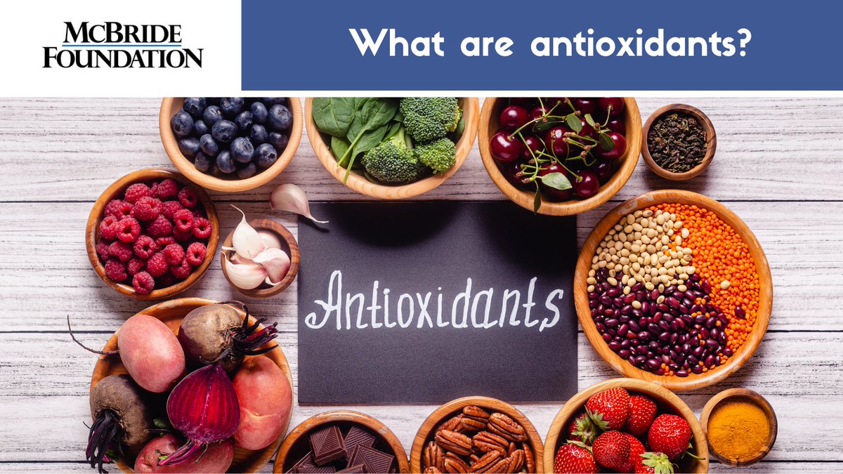 McBridefound1's tweet photo. In the simplest of terms, antioxidants are molecules that fight free radicals in your body that can cause illness. 💪

Antioxidants can be found in fruits, vegetables, and other plant-based, whole foods. Pack your diet with extra healthy snacks to keep your body in tip-top shape. https://t.co/oqhPX4ZJbW