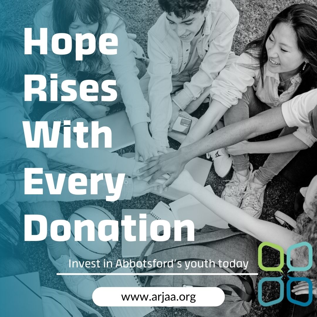 Happy Giving Tuesday! This month we launched our "Our Youth, Our City" fundraising initiative that focuses on #restorative justice programs for youth in Abbotsford. On #GivingTuesday help us reach our goal of $6,000 for vulnerable youth! Visit arjaa.org to donate.