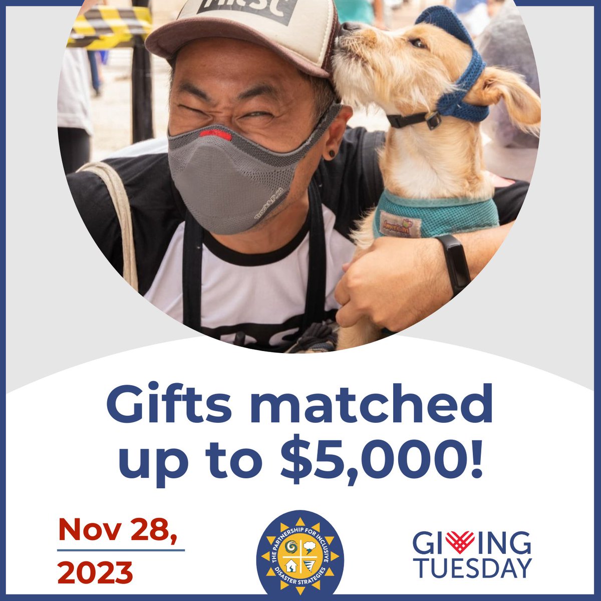 disasterstrat's tweet photo. ⏰ Time's ticking on #GivingTuesday! 🌟
Donate ➡️ https://t.co/4wLREZA7uI

Double your impact with The Partnership for #InclusiveDisasterStrategies. Help us reach $5,000 and make a real difference for Disabled people in disasters. 

Every dollar counts, every share matters! https://t.co/obzQXBqRZP