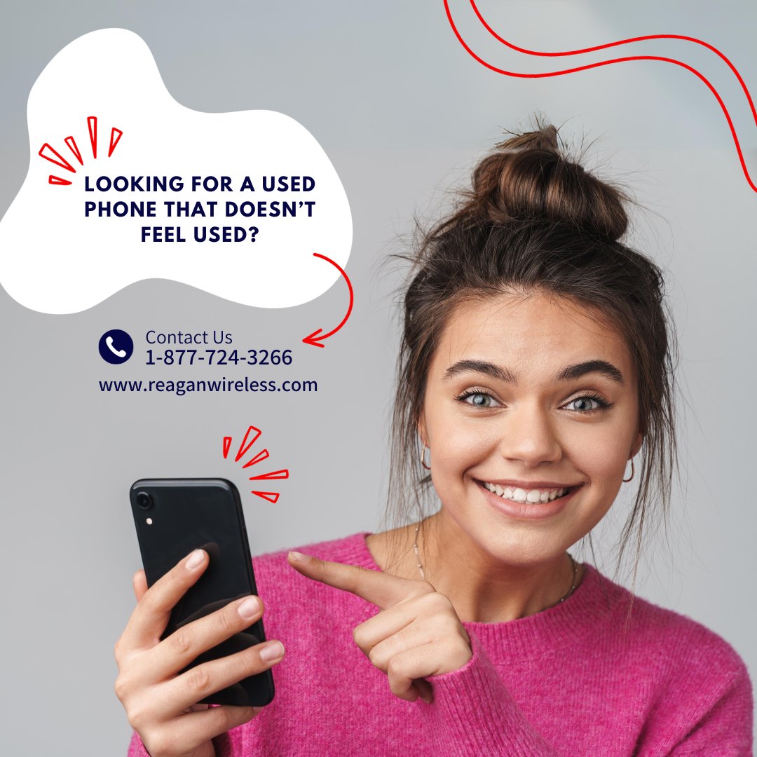 With Reagan Wireless, you can experience the best in pre-owned cellphones. No doubt, our used devices feel like new! 📱✨

Contact us!