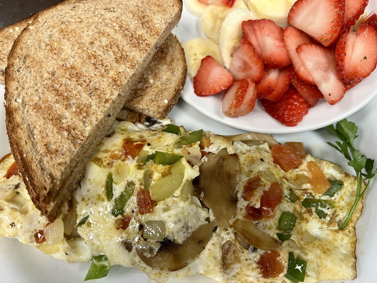 Don't let holiday stress get in the way of taking care of yourself.  Stop in for a healthy and delicious meal, like our Telluride Omelet, at Jake's!  #breakfast #omelets #eggwhites #hearthealthy #healthyeating #jakeseatery #newtownpa #richboropa
