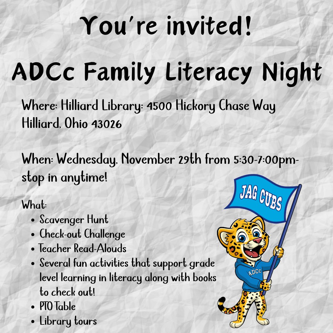 We hope to see our ADCC families tomorrow evening!