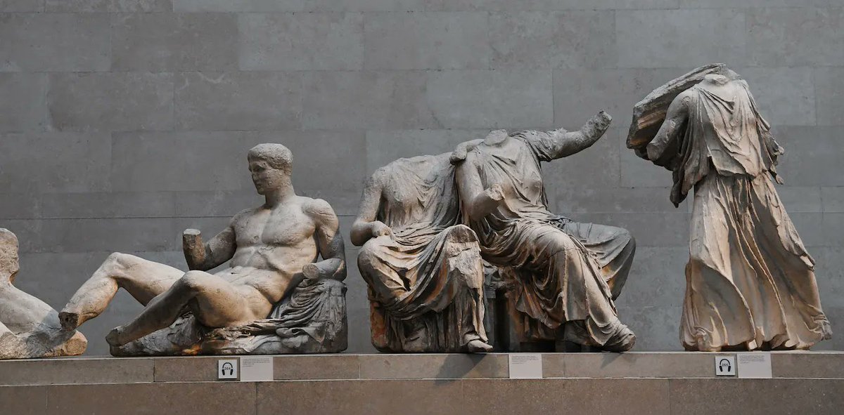 MarkSvensson's tweet photo. Today's diplomatic dispute over the #Parthenon Marbles between our allies is unfortunate. In 1801, Lord Elgin had chunks of the Parthenon’s freize sawn off and shipped to England, where they were sold to the British Museum to help pay off Elgin’s debts. A @YouGov poll two-years ago shows the vast majority of British adults believe the marbles belong back in #Greece. I believe the time has come for the marbles return to #Greece, where they serve as a source of national pride.