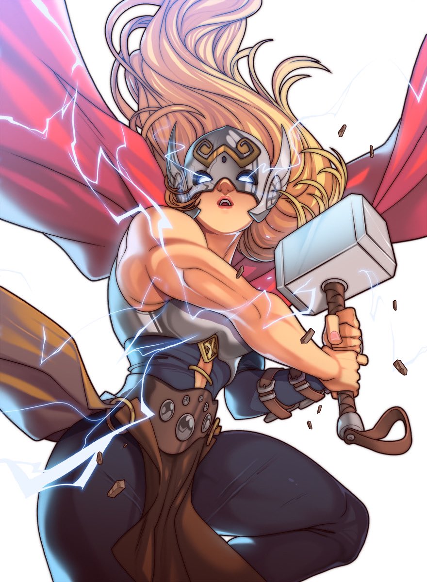 「Here's a Mighty Thor piece done for Uppe」|Edwin Huangのイラスト