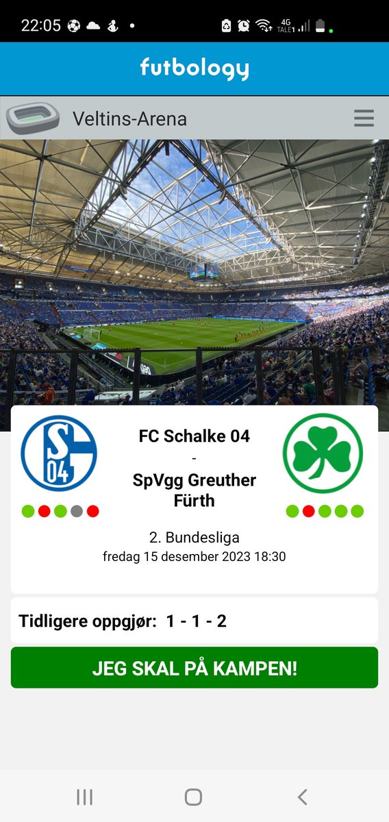 ERoaldset's tweet photo. @paabortebane Ser bra ut, jeg har kjøpt billetter til Schalke 04. De selger ut 60 000 biletter i 2. Bundesliga, selv om de ligger 3. sist 🙋‍♂️ https://t.co/F2eUD05j8E