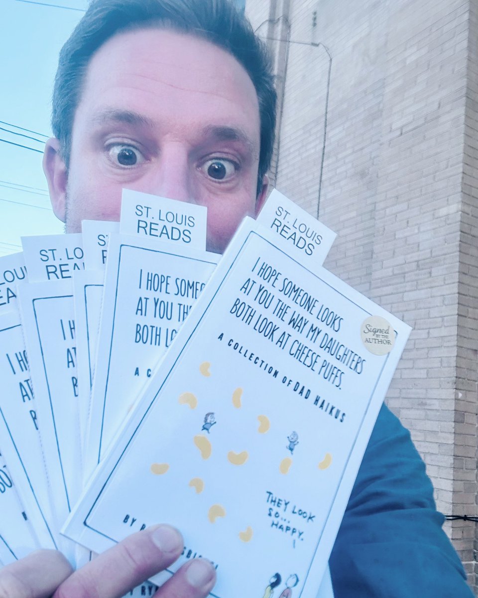 Dad__Haikus's tweet photo. The new book is finally out!  My first collection of Dad Haikus!  Just dropped off signed/haiku’d copies at @novelneighbor!

#dadhaikus #haikus #poetry #dadcartoons https://t.co/Ku3Ar1r0i3