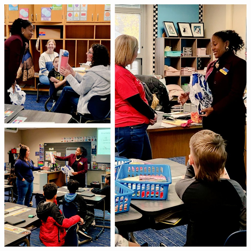 Whooohoo, we appreciated our visit from the Foundation today. Celebrating this year's grant recipients! Maria Wiley spoke words of encouragement to RHE teachers! Thanks #wearewayne