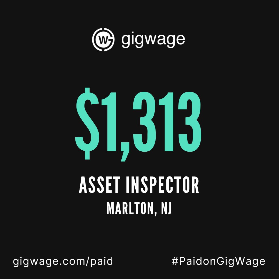 Asset inspector #PaidonGigWage