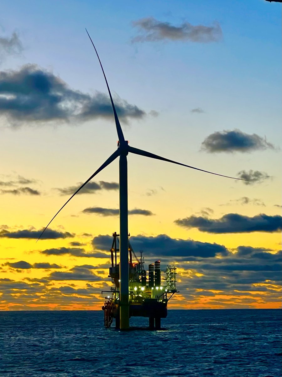 .<a href="/GovKathyHochul/">Governor Kathy Hochul</a> may have said it best: “New York is paving the way towards a clean energy future." 

With the first #SouthForkWind turbine officially installed off New York's coast, we are one giant step closer to that future.