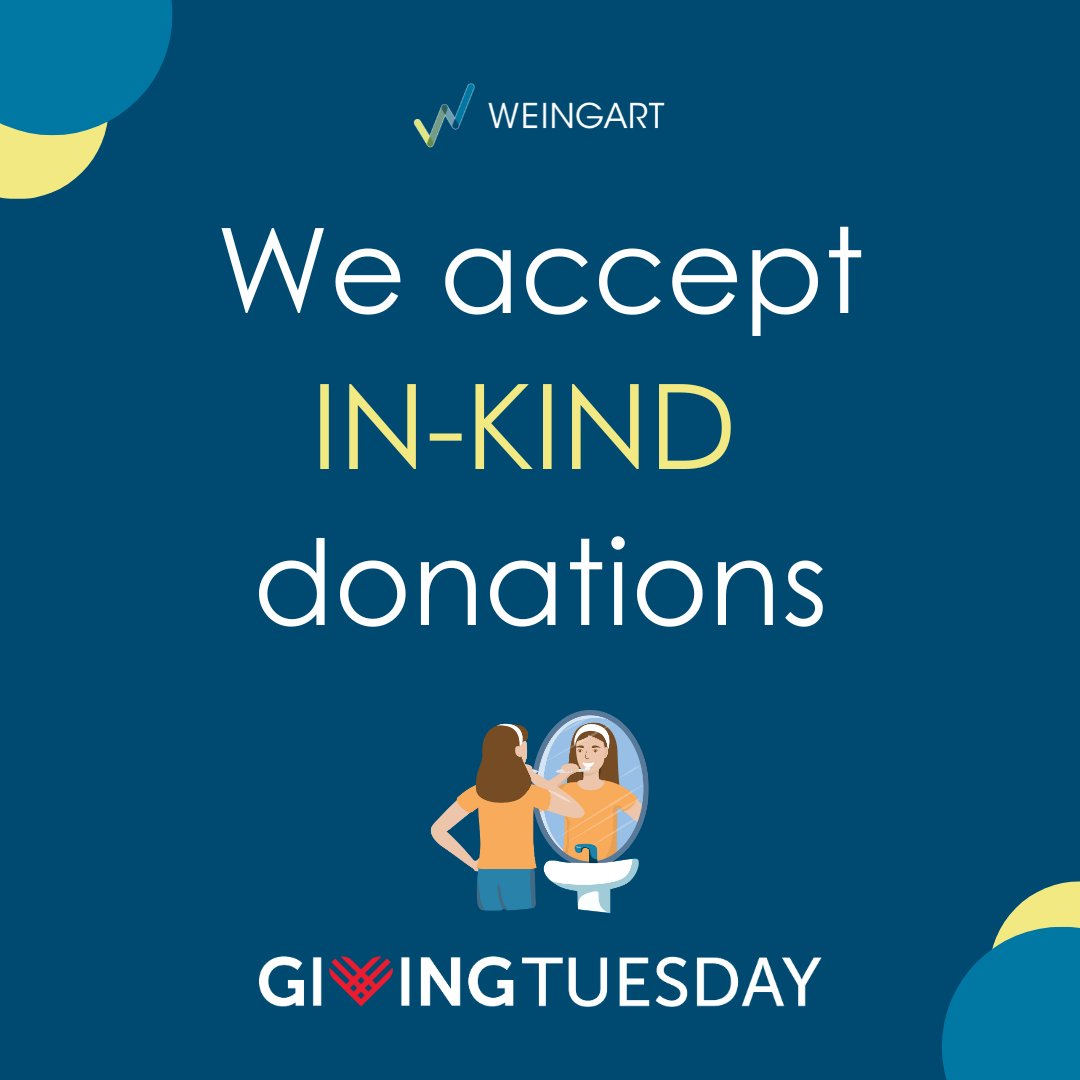 WeingartCenter's tweet photo. 🤝 Our needs are always changing. Check out our website to see what in-kind donations we are accepting. 🛁 Right now, we need personal hygiene donations! Contact tanitaj@weingart.org or go to https://t.co/BXaBzTDw7D. #Weingart #WeingartCenter #WeingartWorks #GivingTuesday https://t.co/OmvyN4awuK