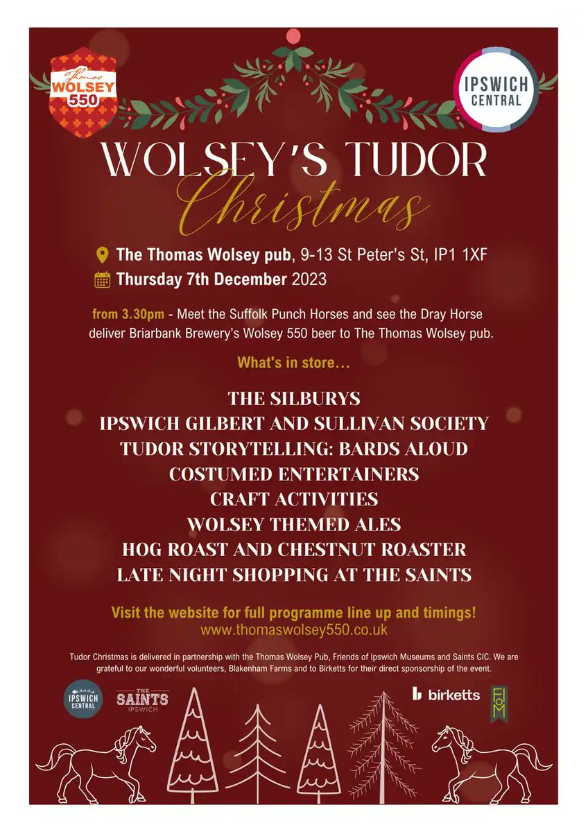 Looking forward to playing the lovely Thomas Wolsey pub, #Ipswich on Thursday, 7th December, for this great #Wolsey550 event with fine attractions and artistes. @KathCockshaw <a href="/FoIpsMuseums/">FoIM</a> <a href="/IpswichGandS/">Ipswich Gilbert and Sullivan society</a>  <a href="/shoploveone/">Cathy Frost Loveone</a> <a href="/artoflabour/">Carole Jones 💙🌍🌹🇺🇦🏴󠁧󠁢󠁷󠁬󠁳󠁿</a> <a href="/SaintsIpswich/">TheSaintsIpswich</a> <a href="/ip_swich/">The ’swich</a> #ThomasWolseyPub