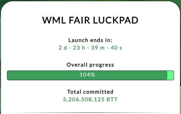 USTX6's tweet photo. What a day! Wish Me Luck is finally live on BitTorrent Chain. 

Our supporters smashed the soft cap in less than 10 minutes🚀

But every user interested in being an early adopter still has 3 days to join on https://t.co/ujiNxPRgCv at the same conditions.

Do you feel lucky? https://t.co/Q6Rgxubu5h