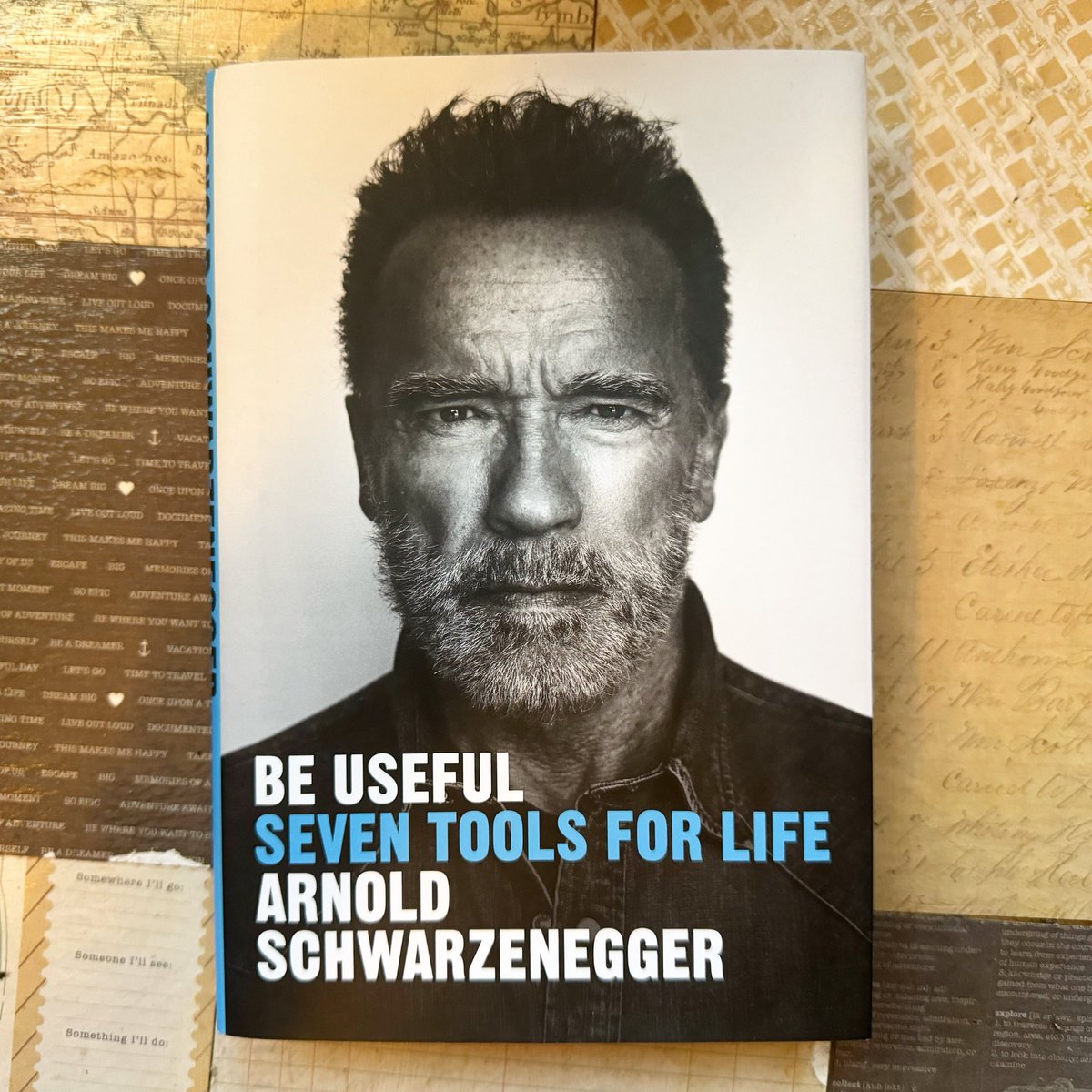 I’ll be hearing Arnold’s voice for the next 288 pages. #BeUseful @Schwarzenegger