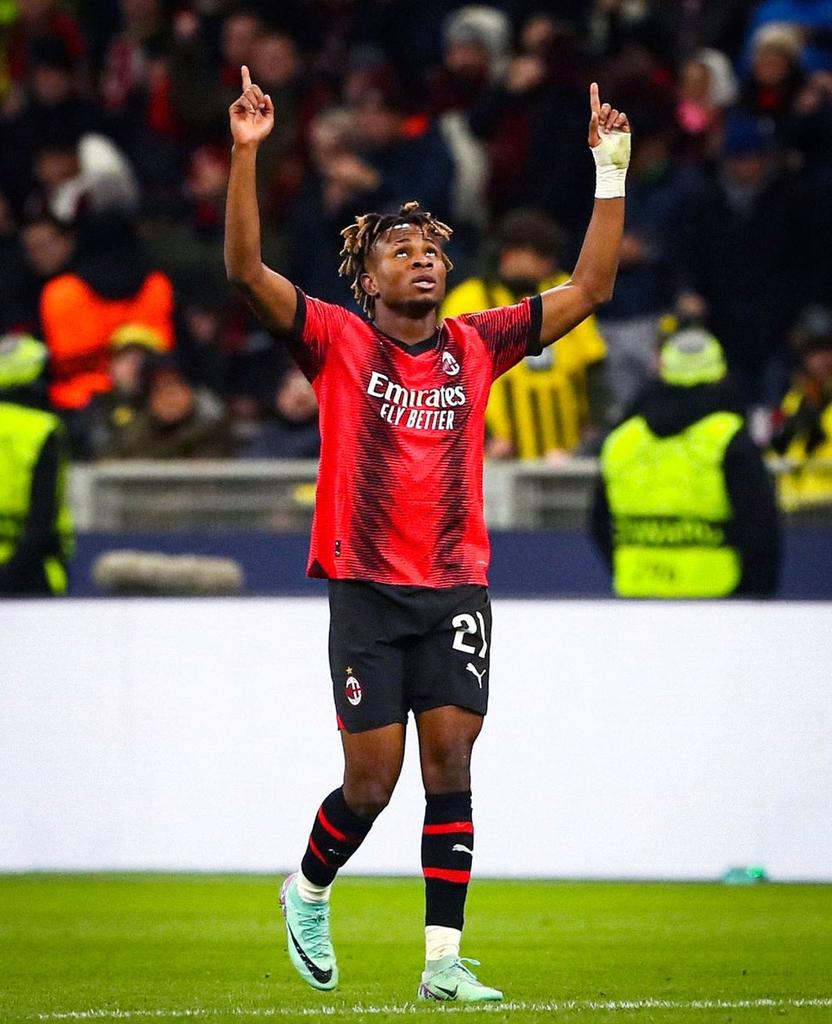 Finally congratulations to Samuel Chukwueze 🇳🇬🇳🇬 scores for Ac Milan in the champions league 

Barcelona. Newcastle. mbappe. haaland Manchester city joao Felix Lewandoski burkina faso. cancelo gambling greanlish dembele #Gistlover  Ambode first lady