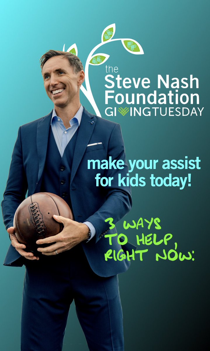 It’s #GivingTuesday! Give and get with us today: check out stevenash.org/assist for giveaways and more!