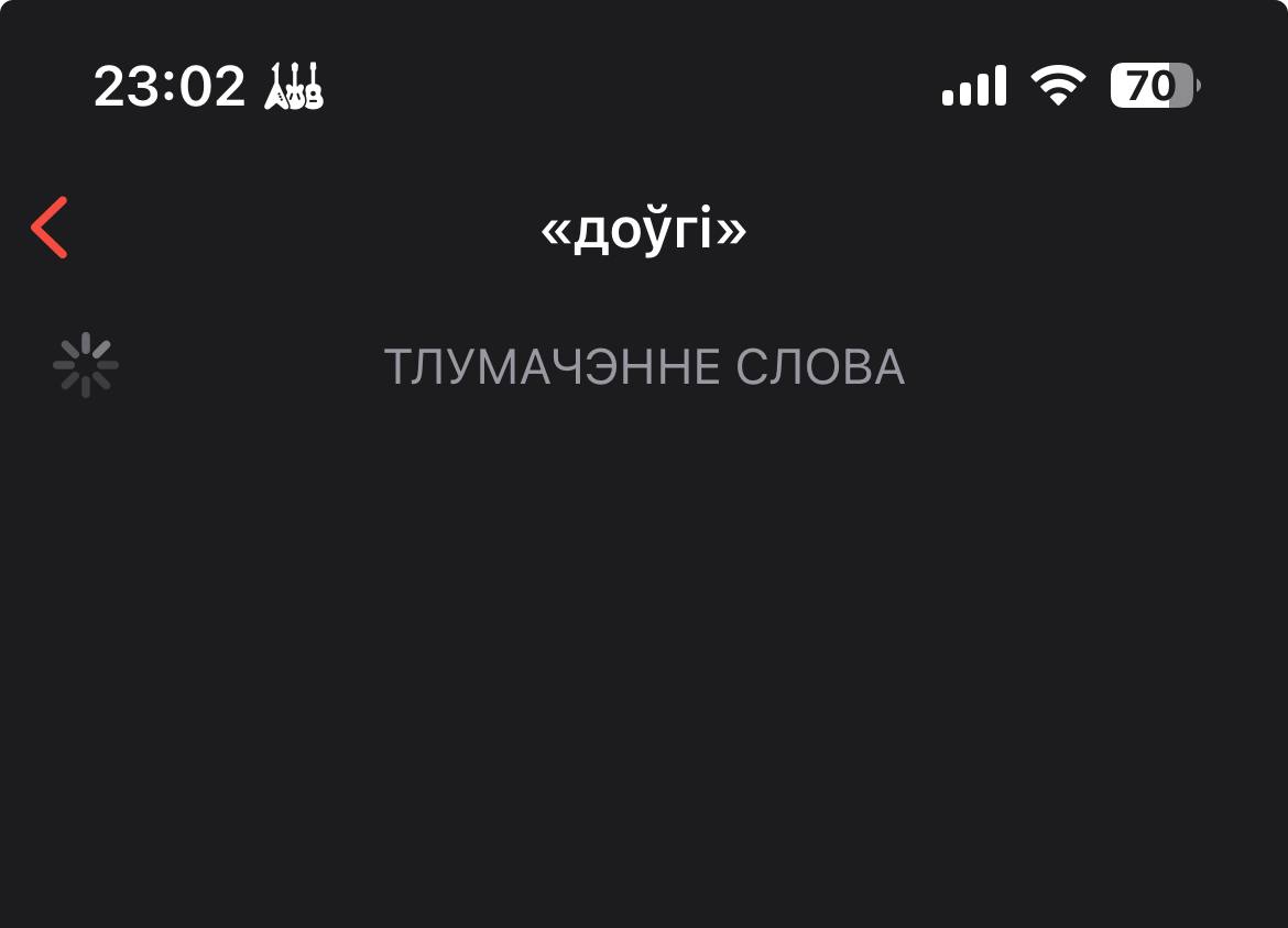 лічу тое што празь 10 хвілін менавіта гэтае слова не прагрузілася даволі іранічным