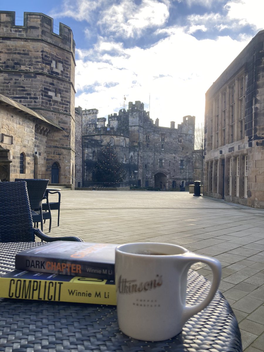 Lovely coffee inside Lancaster Castle. Enjoyed this spot of sun before my #creativewriting workshop on historical accounts of sexual violence, imagining our human characters & intersectionality. Thank you @LancasterHistor for inviting me up north! ✍️ #16Days #16DaysOfActivism