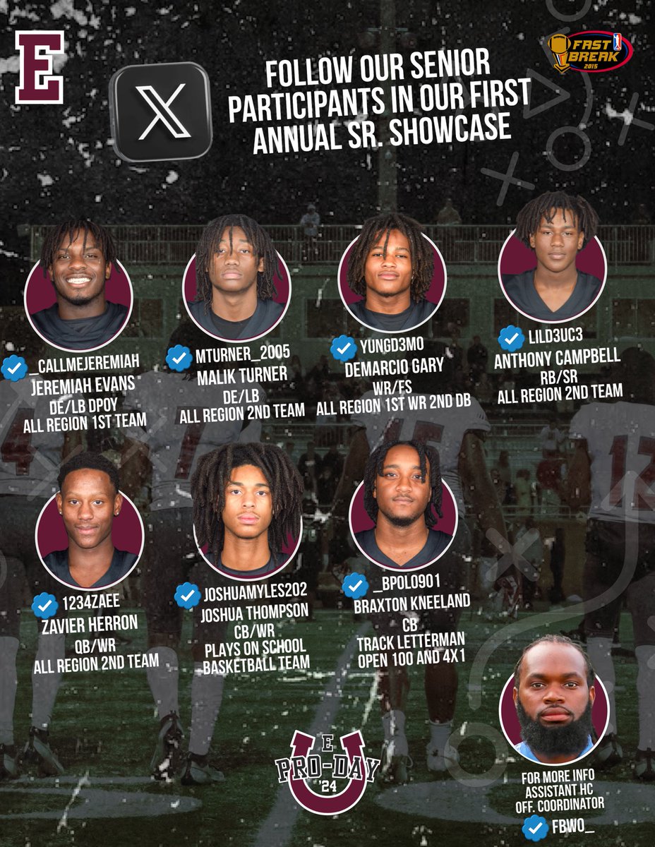 Mustangs FB (@eastmustangsfb) on Twitter photo Our senior showcase will be held on December 2nd ahead of the <a href="/AZOLibertyBowl/">AutoZone Liberty Bowl</a> All Star game. Our digital database will be equipped with ✅transcripts, ✅verified times, ✅verified measurements, and ✅verified lifts. Come check out our presentation at the recruiting fair. Our senior showcase will be held on December 2nd ahead of the <a href="/AZOLibertyBowl/">AutoZone Liberty Bowl</a> All Star game. Our digital database will be equipped with ✅transcripts, ✅verified times, ✅verified measurements, and ✅verified lifts. Come check out our presentation at the recruiting fair.