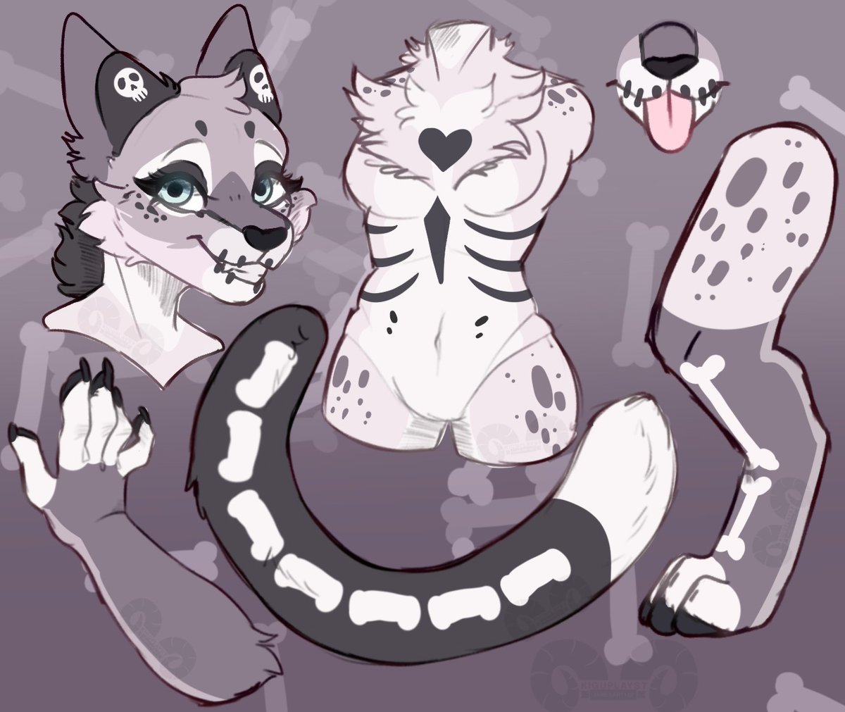 echoesofaurora's tweet photo. @sugarwhiskerz Congrats!!~ heres a ref of my oc- Tarot!🪦🦇💀✨️ https://t.co/CurVbcOnMs