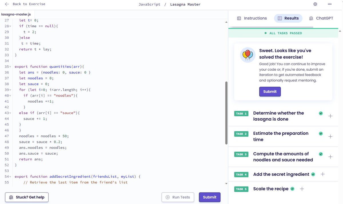 GavinYip's tweet photo. Back to so Exercism. Was a tricky one but got there in the end #100DaysOfCode #day42 https://t.co/e8s2zYMfca