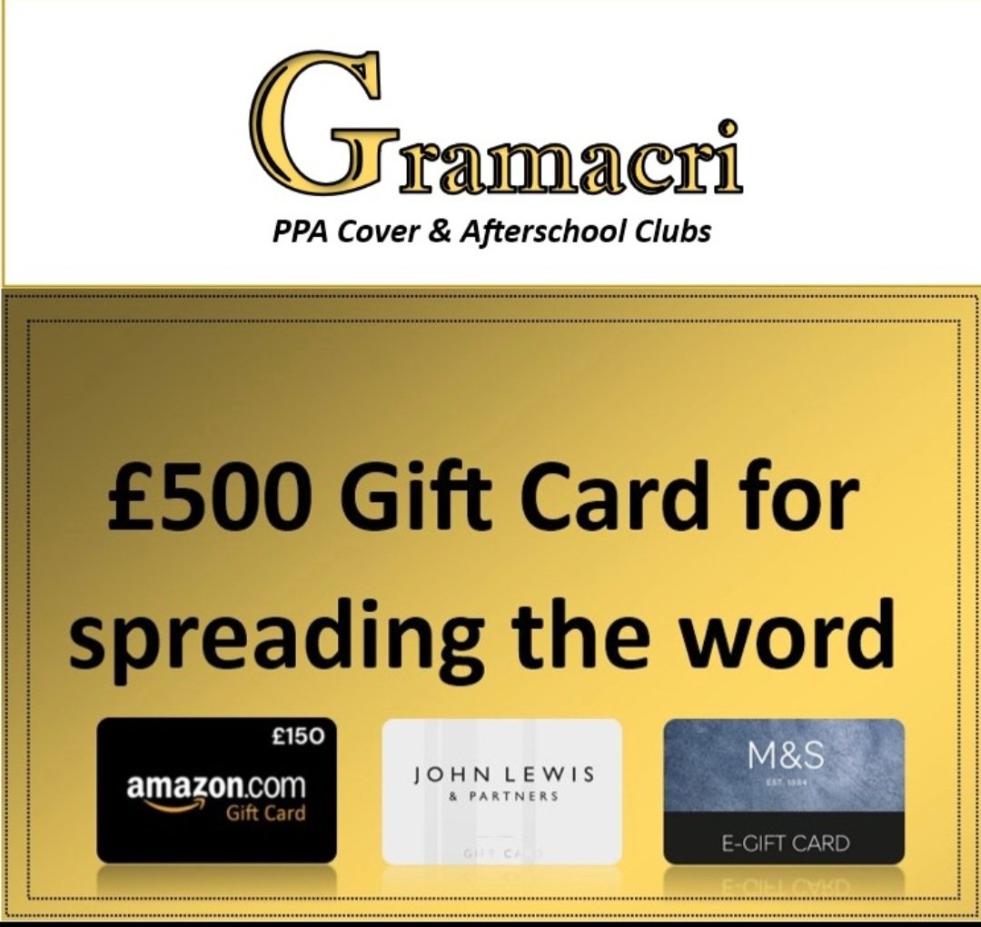 Gramacri_'s tweet photo. Get £500 For referring a school - It's that simple!

Tell us about the school that may need our services, we will contact them and if they buy a service, we’ll send you a £500 Gift Card of your choice.  https://t.co/qog82oJU5W https://t.co/268VjDnIOp