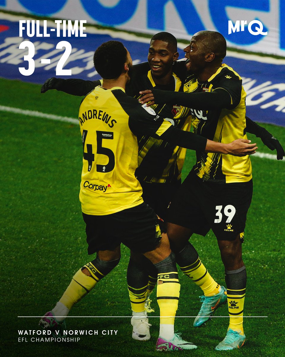 WatfordFC's tweet image. THAT’S THE WAY WE LIKE IT! 👊

#WatfordFC
