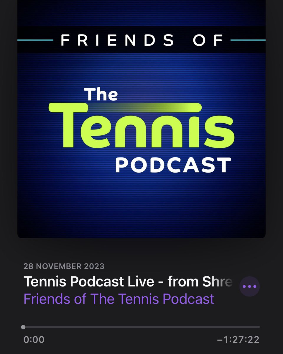 Up now for Friends of The Tennis Podcast - our Tennis Podcast Live show from last month. Coming in December: 1) Tennis Re-Lived - 50 Years of the WTA 2) Tennis Re-Lived - Maria Bueno 3) Q & A Not a Friend of The Tennis Podcast yet? Become one - bit.ly/FriendOfTheTen…